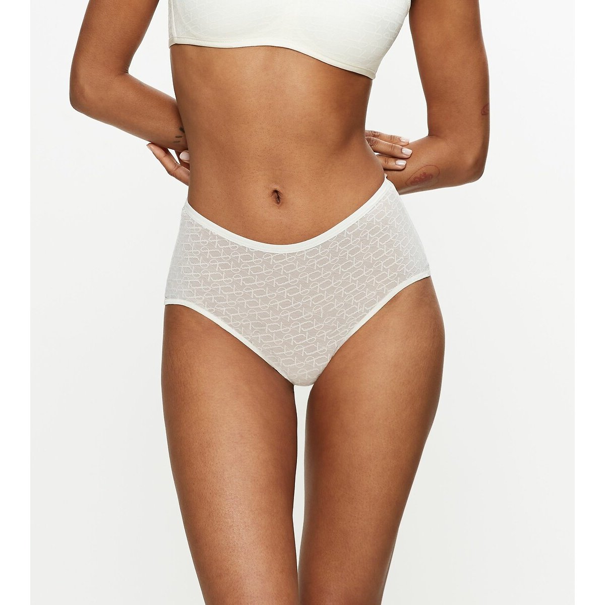 Culotte maxi en dentelle Signature Sheer blanc cassé, TRIUMPH