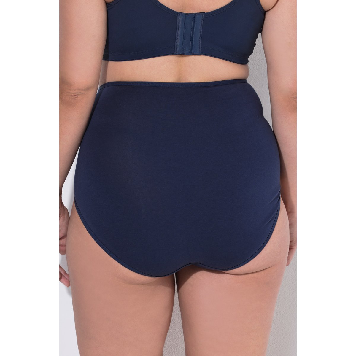 Culottes maxi en lot de 3, étoiles / uni bleu nuit, ULLA POPKEN