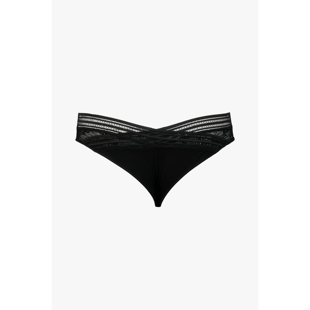 Tanga en dentelle MISS LEJABY noir, MAISON LEJABY