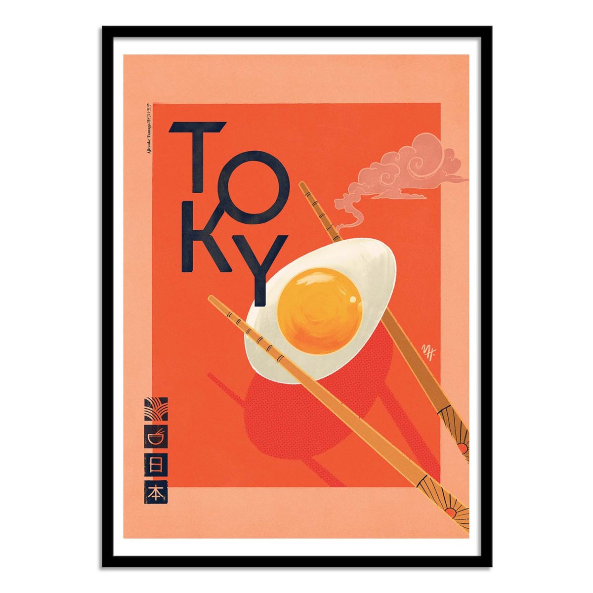 Affiche d'art - Tokyo - Mark Harrison couleur unique, WALL EDITIONS