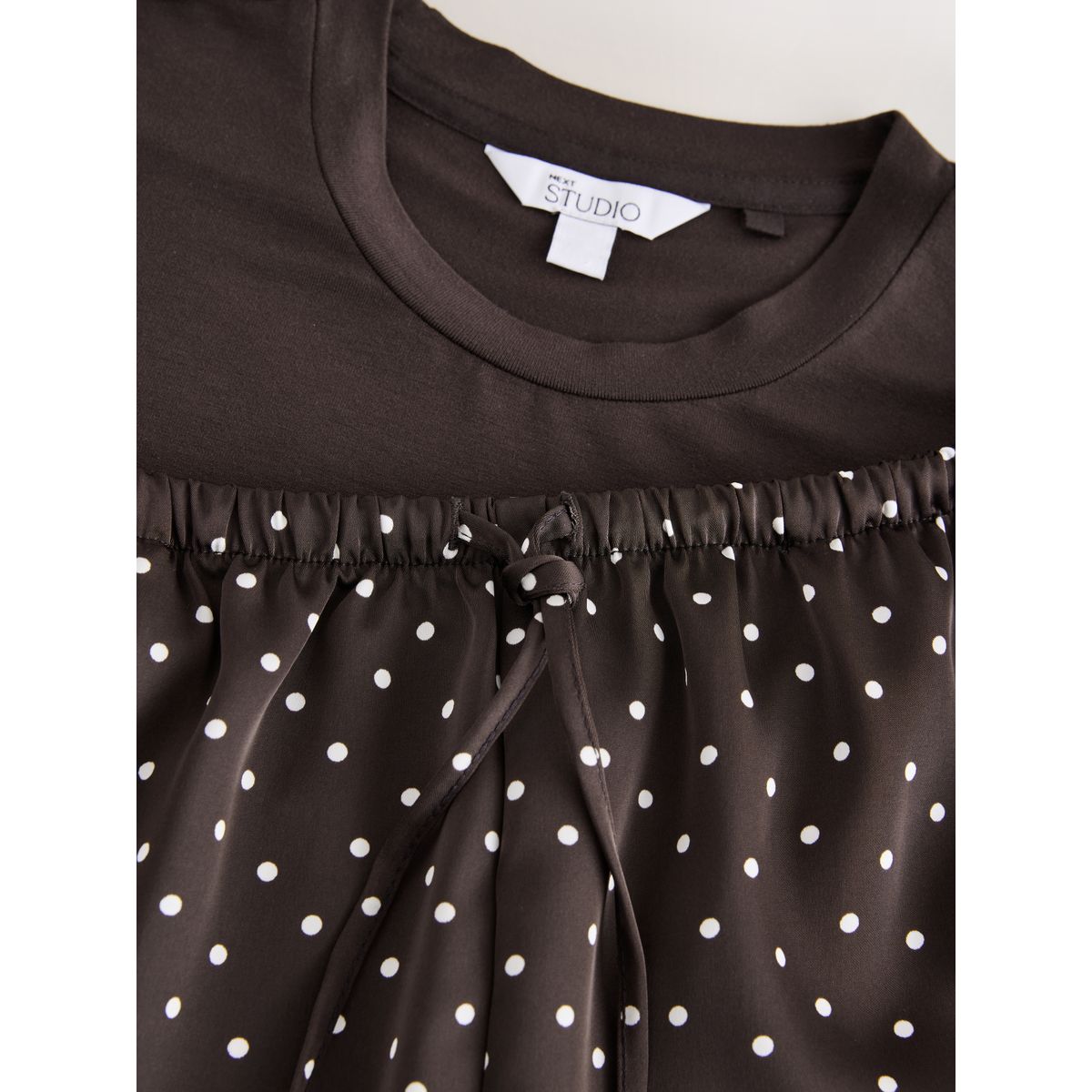 Ensemble pyjama short à détails dentelle tache brun chocolat, NEXT