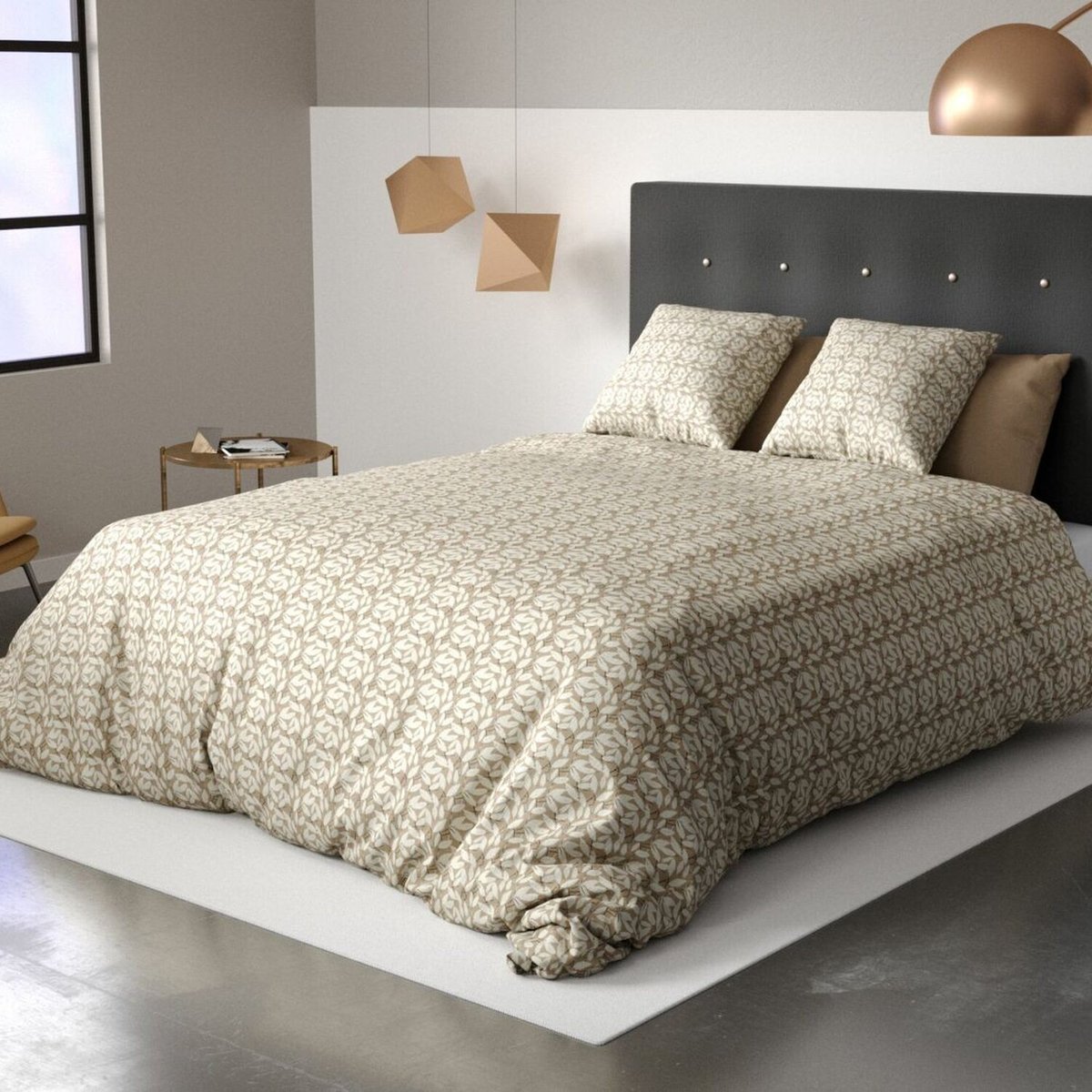 Parure housse de couette en microfibre, Carmel multicolore, C DESIGN HOME TEXTILE