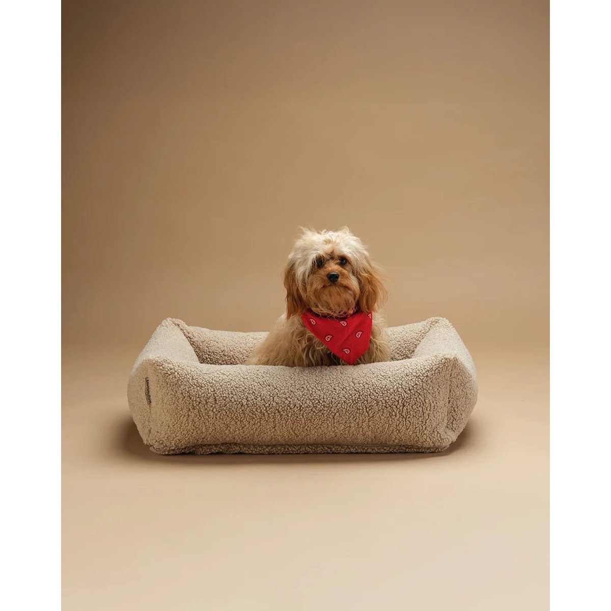 Lit douillet pour animaux M en Teddy biscuit, WIGIWAMA