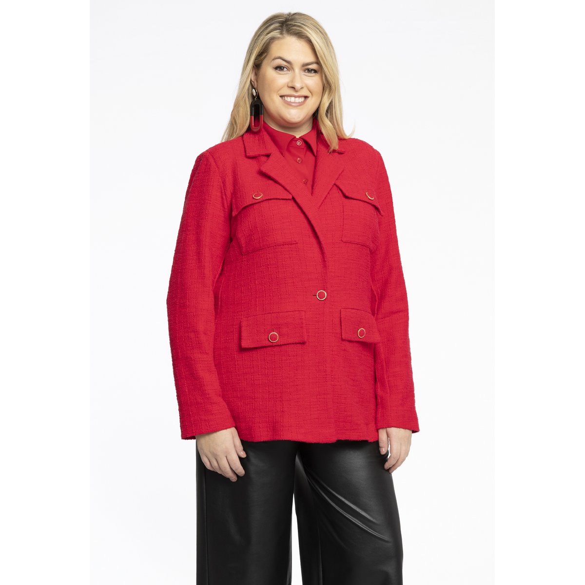 Veste /Blazer Avec des boutons rouge, YOEK