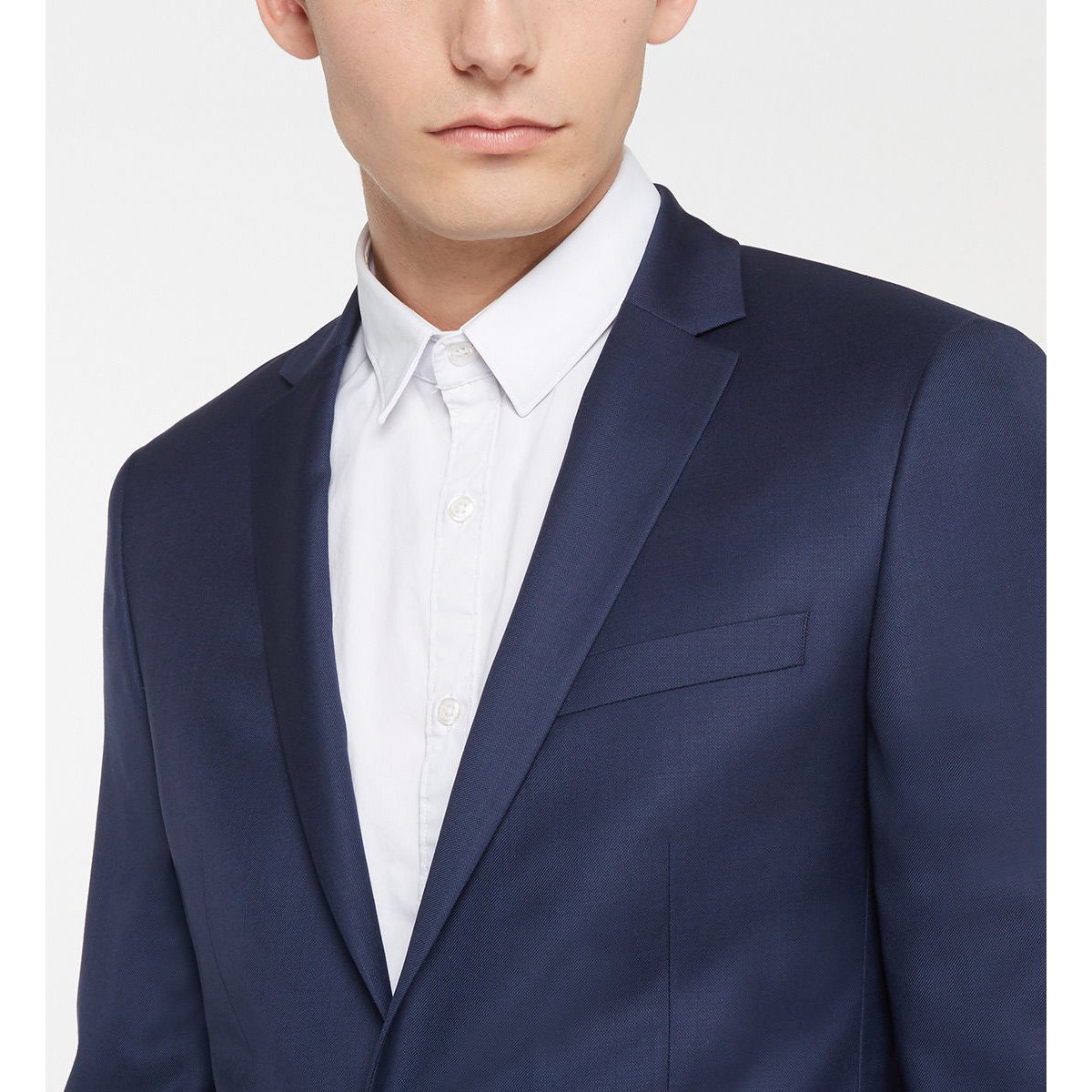Veste de costume lafayette slim en laine bleu marine, COMPTOIR GL