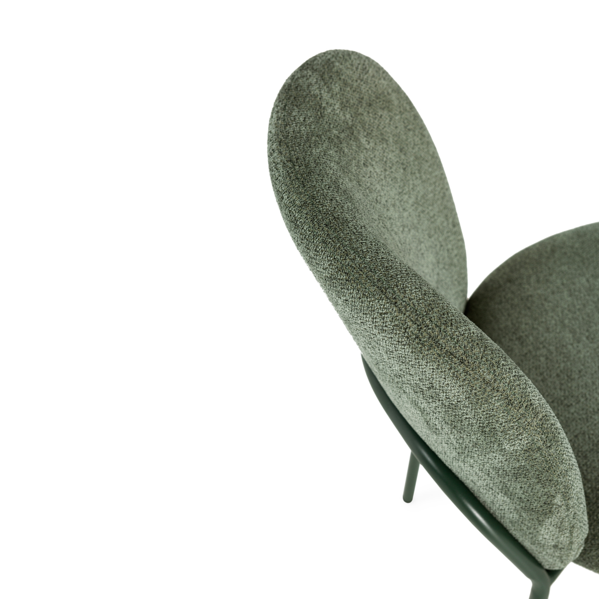 Lot de 4 chaises en tissu - NOA vert, CALICOSY