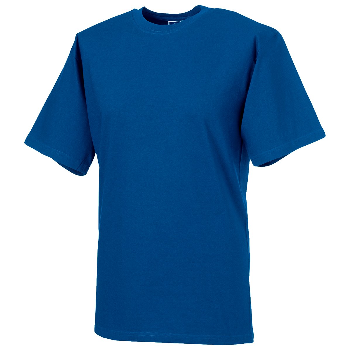 T-shirt épais manches courtes en coton bleu roi, RUSSELL