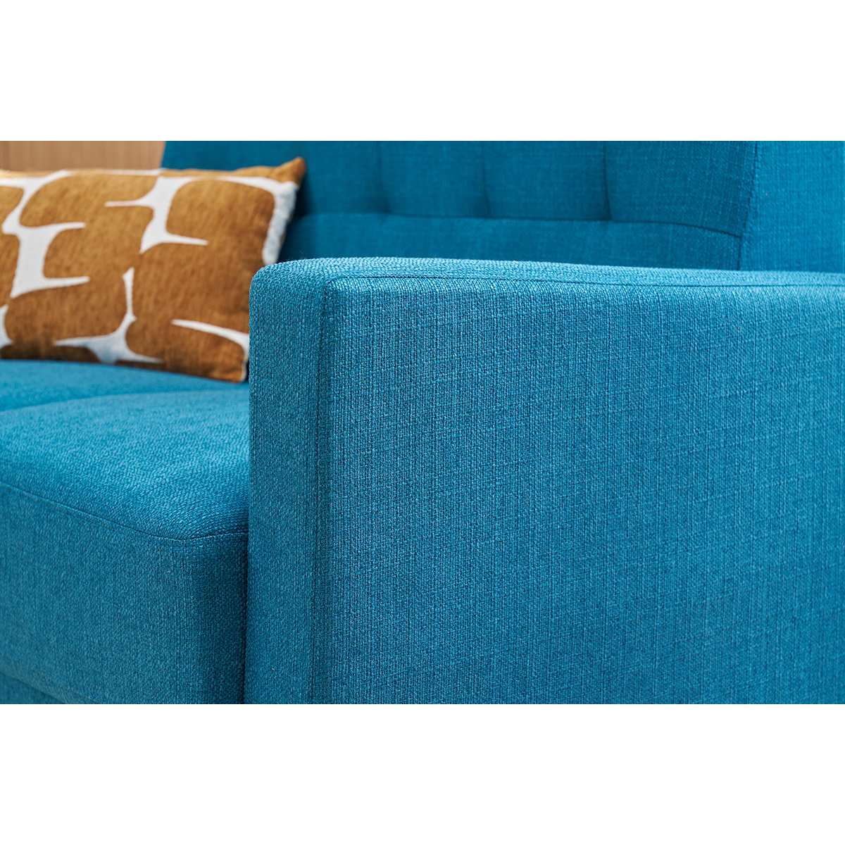 Canapé scandinave 2 places MOON bleu canard, MILIBOO