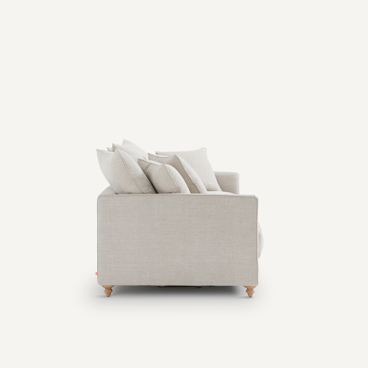 Canapé compact convertible coton et lin, Lazare beige, AM.PM