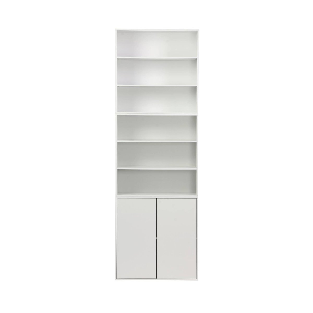 Module de rangement décor bois 2 portes 70cm KOMPO blanc, SWEEEK