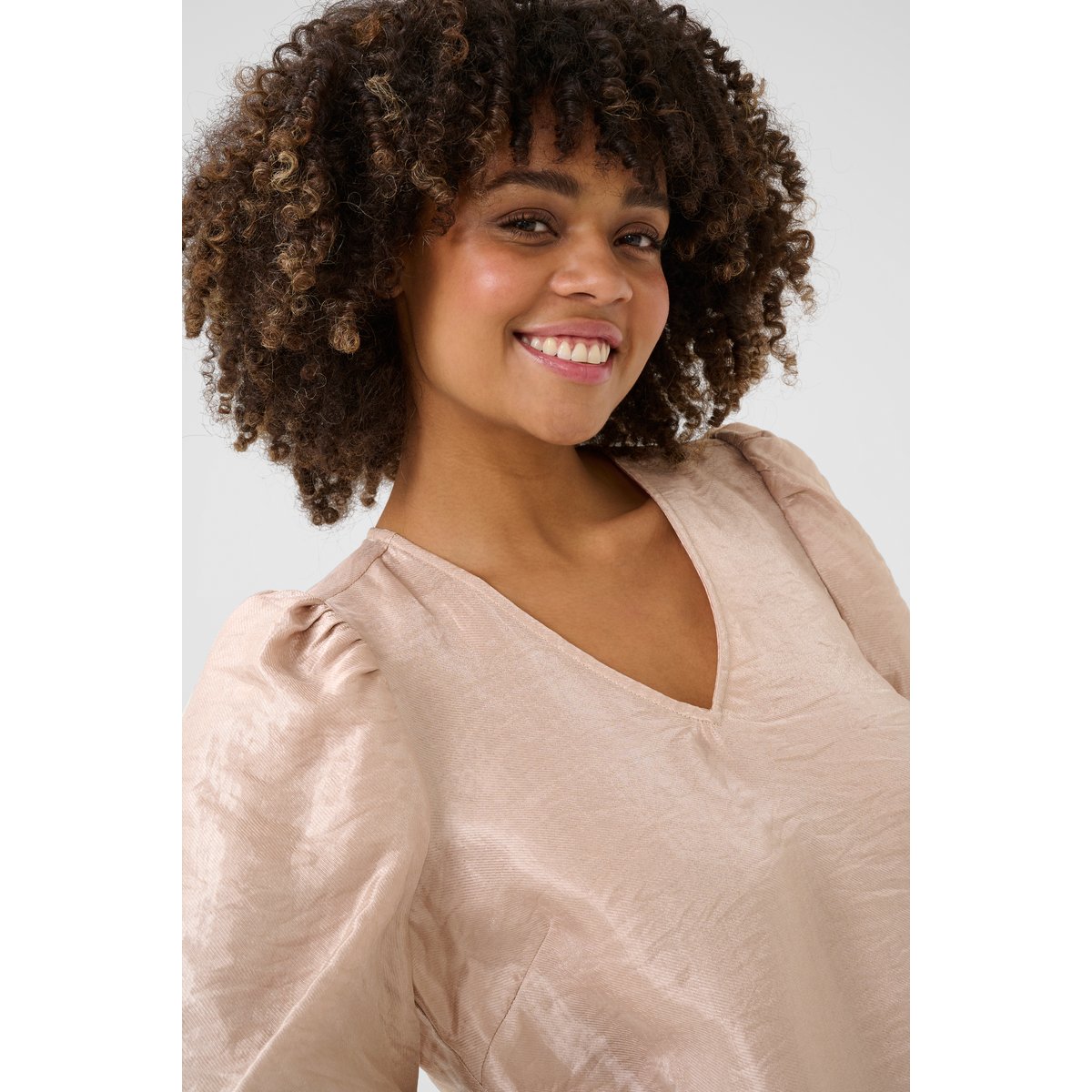 Dress beige smoke gray, CULTURE