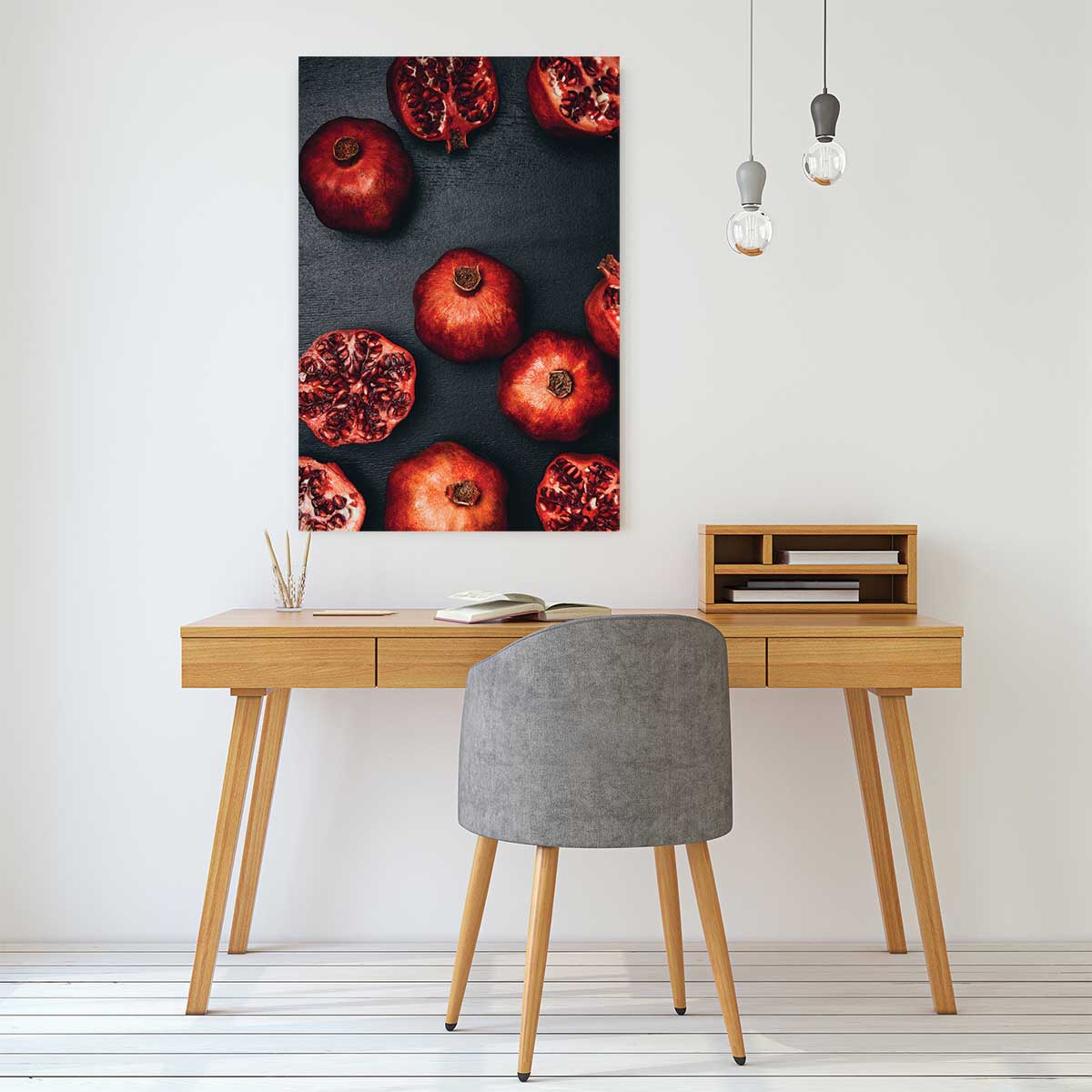 Tableau collection graines de grenade i tableau alu dibond, HEXOA