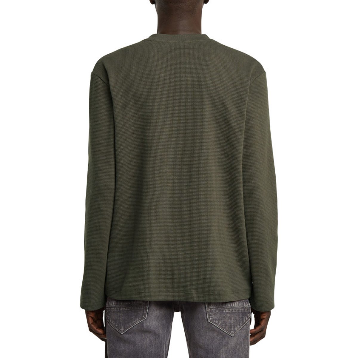 T-shirt en coton noir uni avec un col rond et une coupe droite gris, G-Star RAW