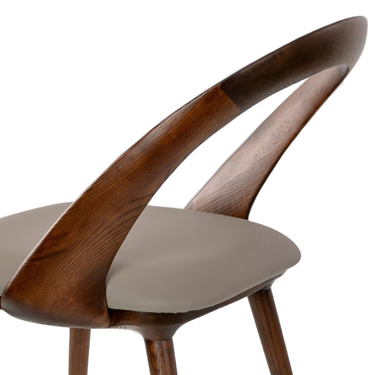 Chaise en similicuir noyer et vison noyer | visón, ANGEL CERDA