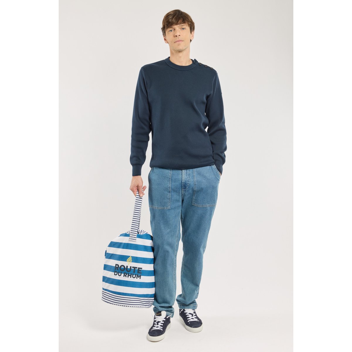 Sac matelot - coton blanc/etoile, ARMOR-LUX