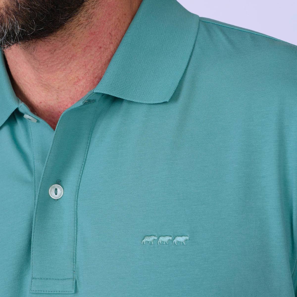 Polo Gerold vert eau, MISE AU GREEN