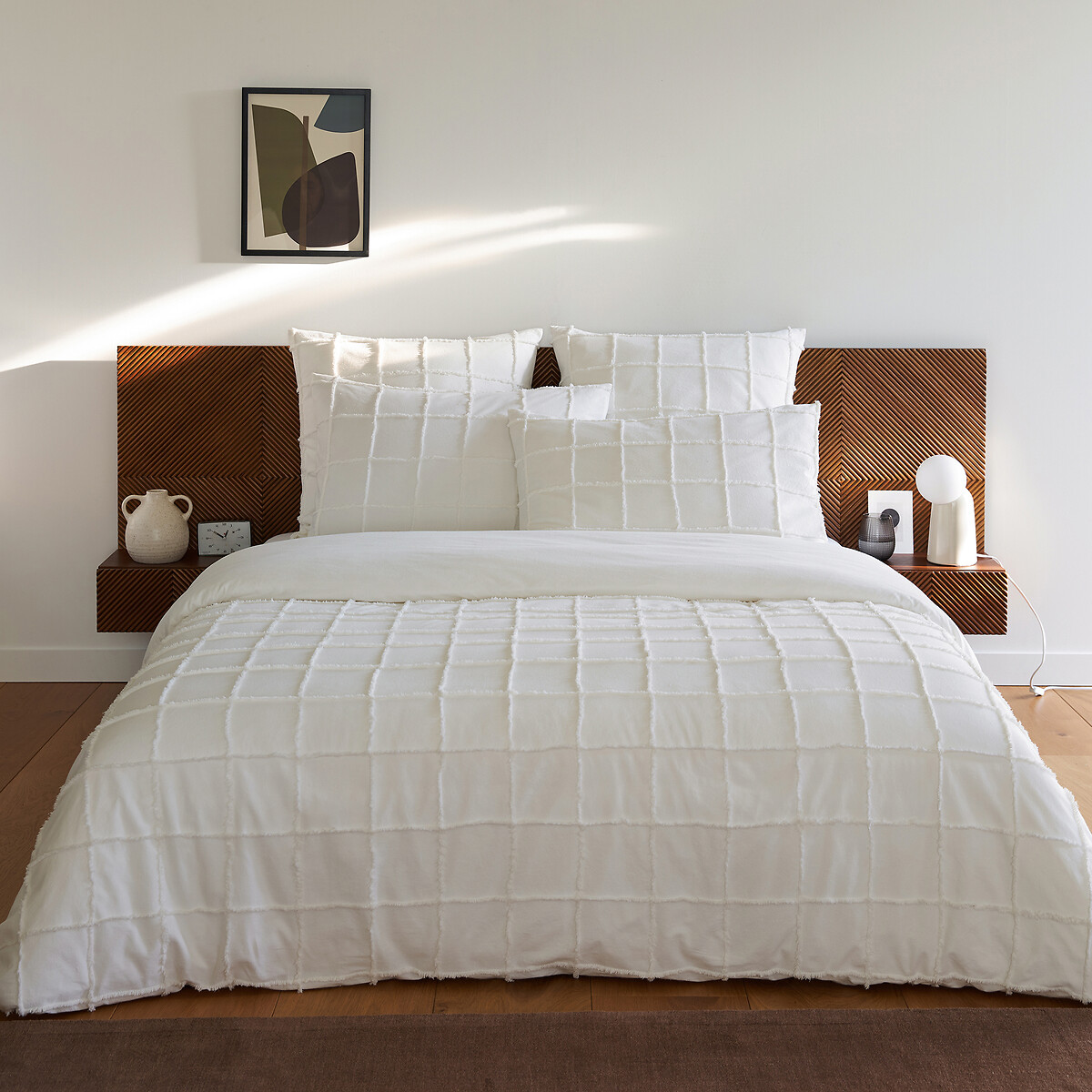 Cama com mesas de cabeceira integradas e estrado, Jérem nogueira, LA REDOUTE INTERIEURS