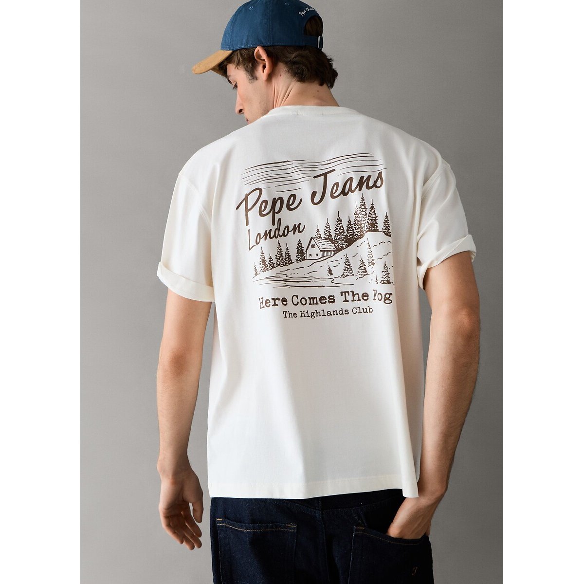 T-Shirt mit kurzen Ärmeln, JAX weiss, PEPE JEANS