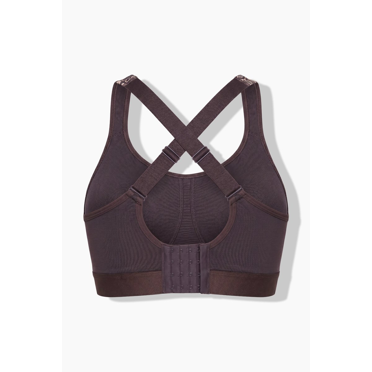 Soutien-gorge de sport, motif léopard acajou, ULLA POPKEN