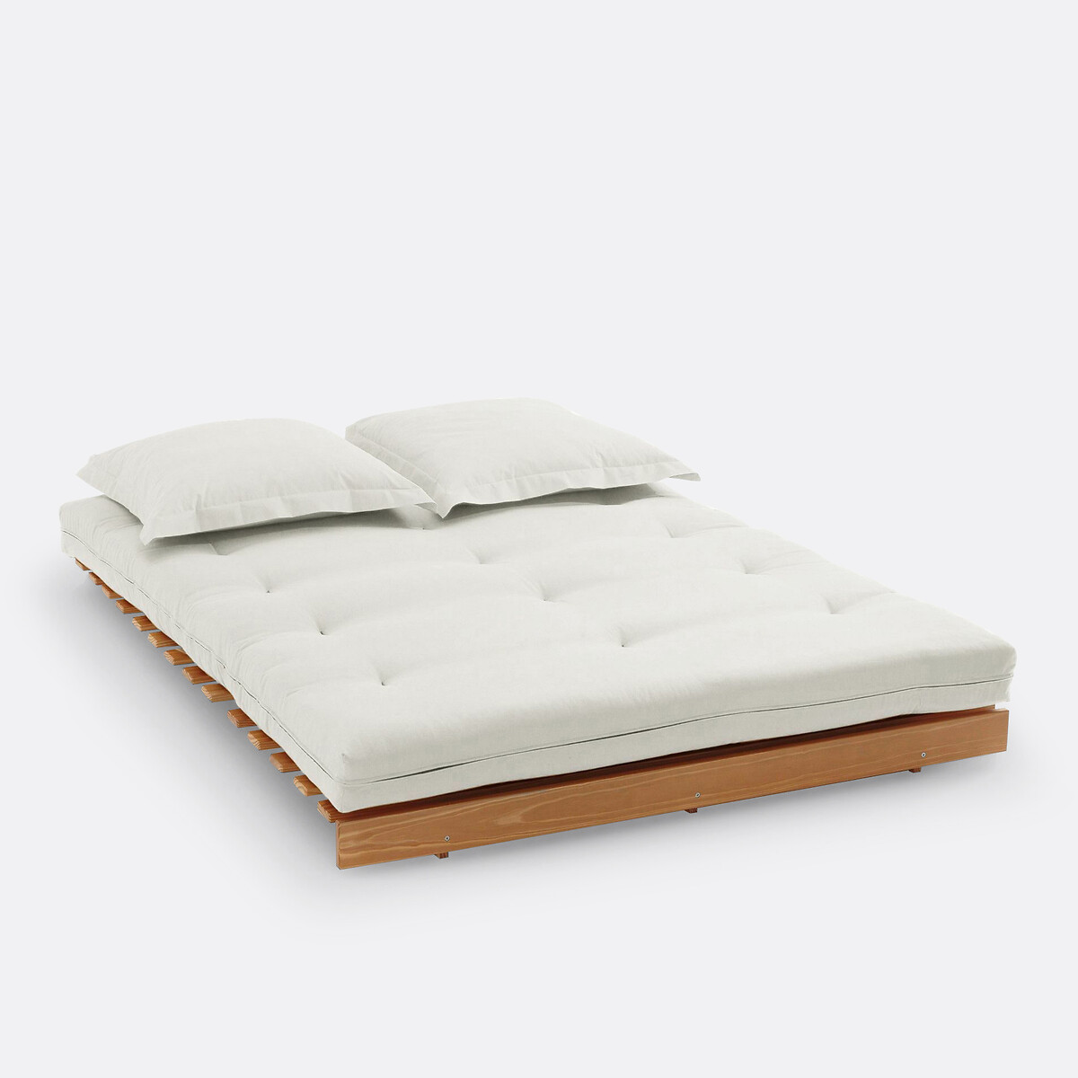 Matelas futon Latex coton, THAÏ beige écru, LA REDOUTE INTERIEURS
