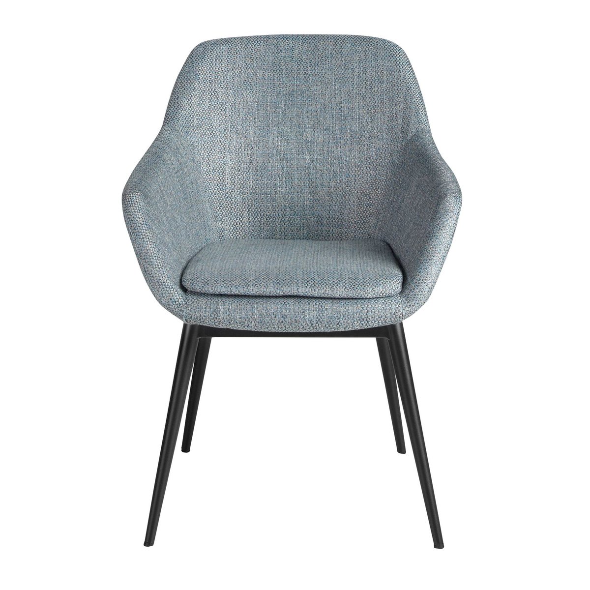 Chaise en tissu marbré mottled bluish grey | black, ANGEL CERDA