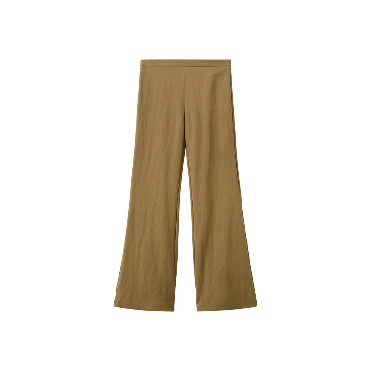 Pantalon droit taille normale kaki, MANGO