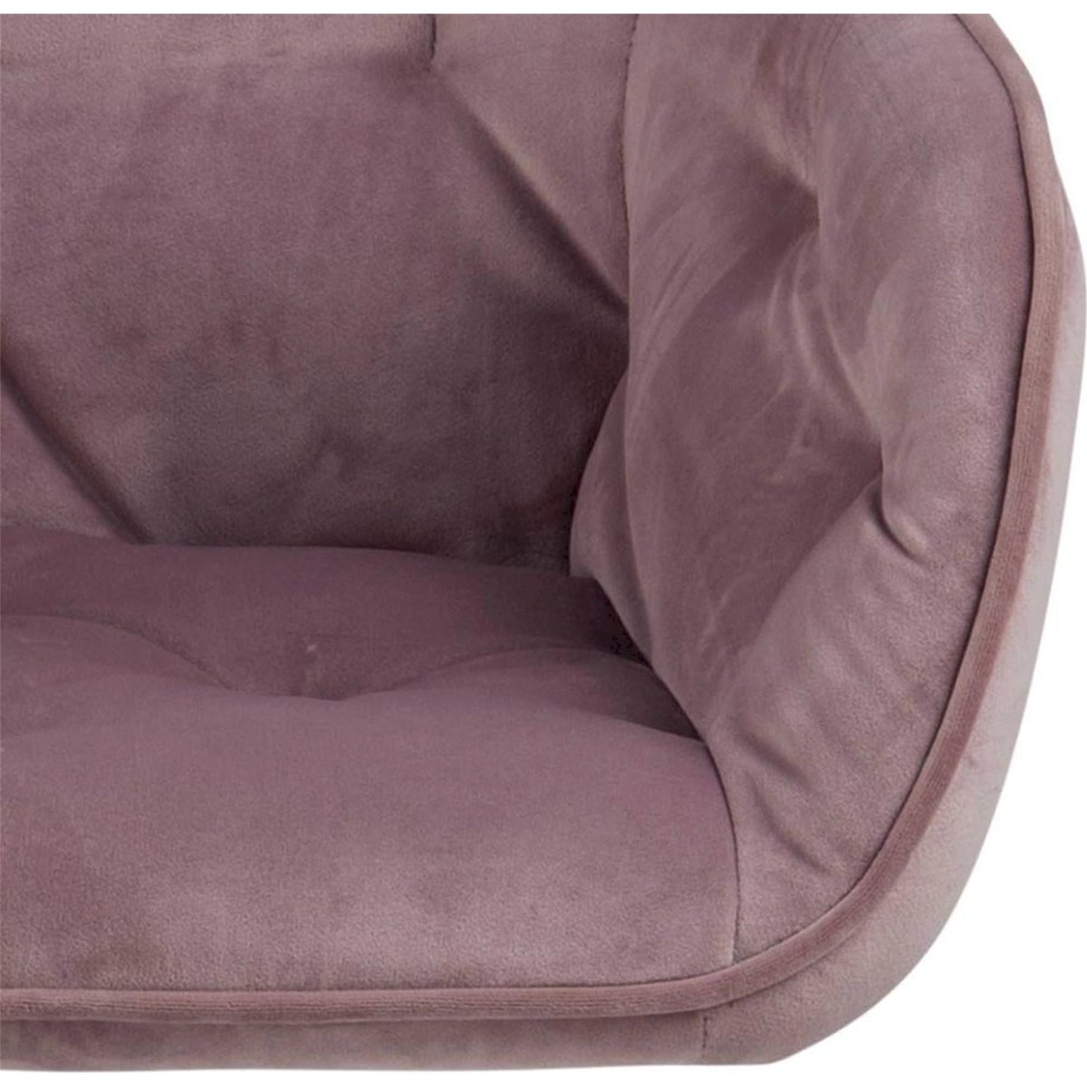 Fauteuil de bureau velours capitonné DIANERCO rose poudré, RECOLLECTION