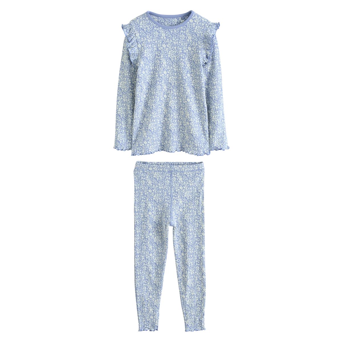 Pyjama douillet côtelé , lot de 3 bleu/blanc, NEXT