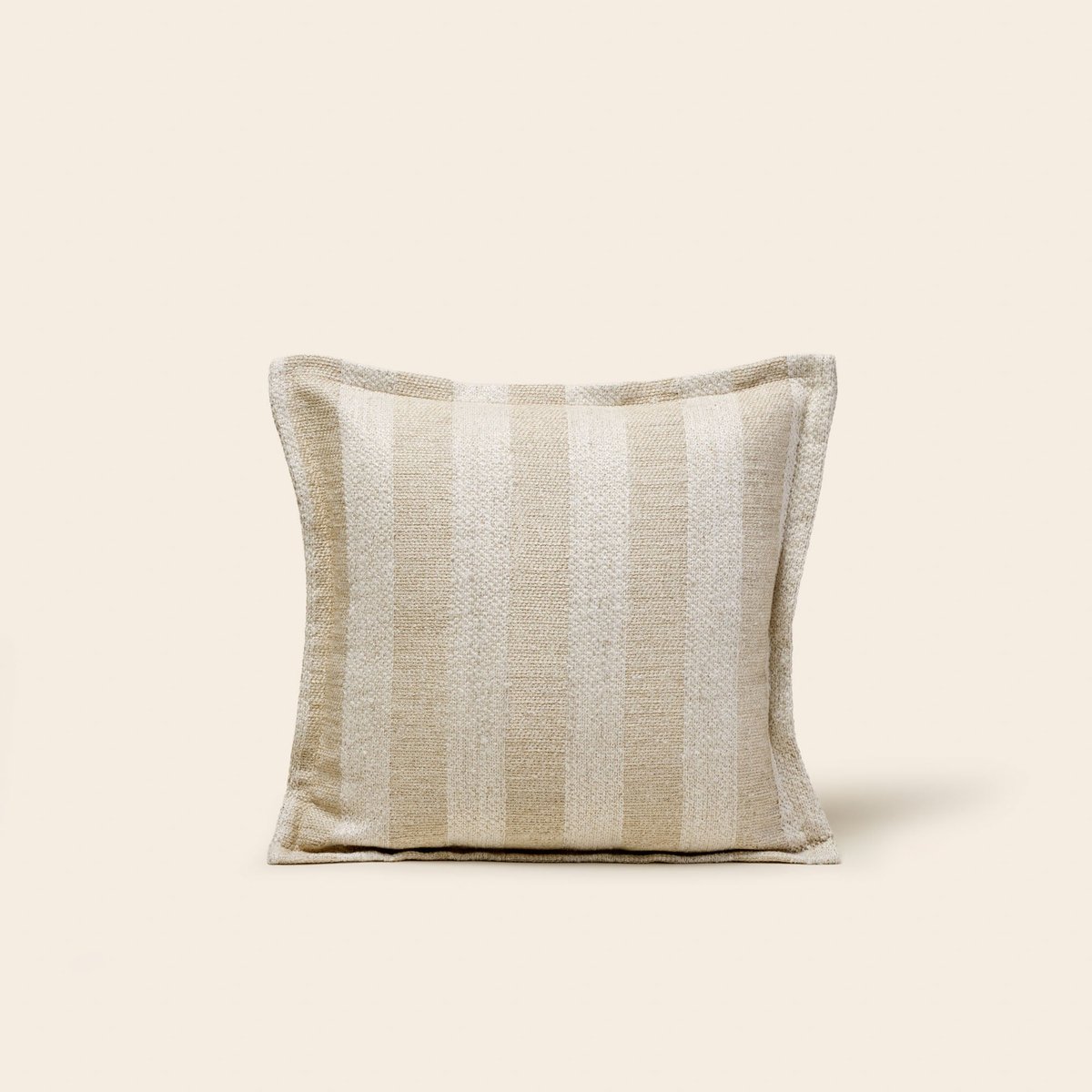 Housse De Coussin en Jacquard de rayures FABBIO naturel, MADURA