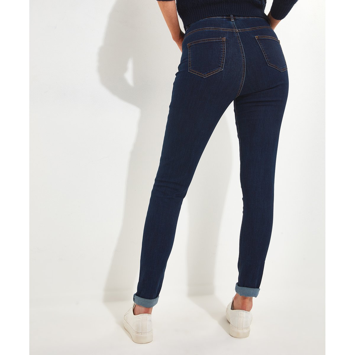 Jean Coupe Skinny en Contenu Recyclé marine, JOE BROWNS