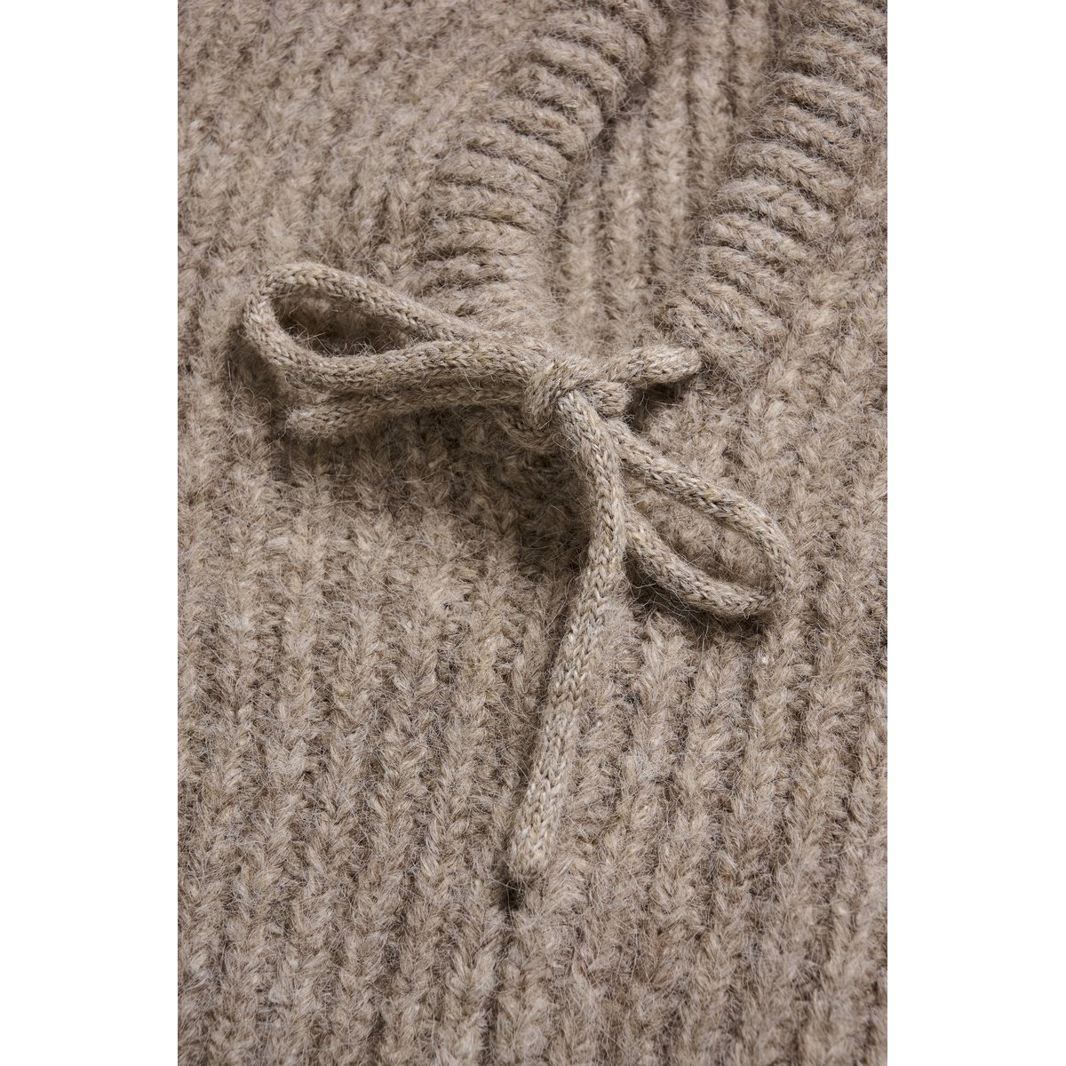 Capuche marron gris brown grey melange, CREAM
