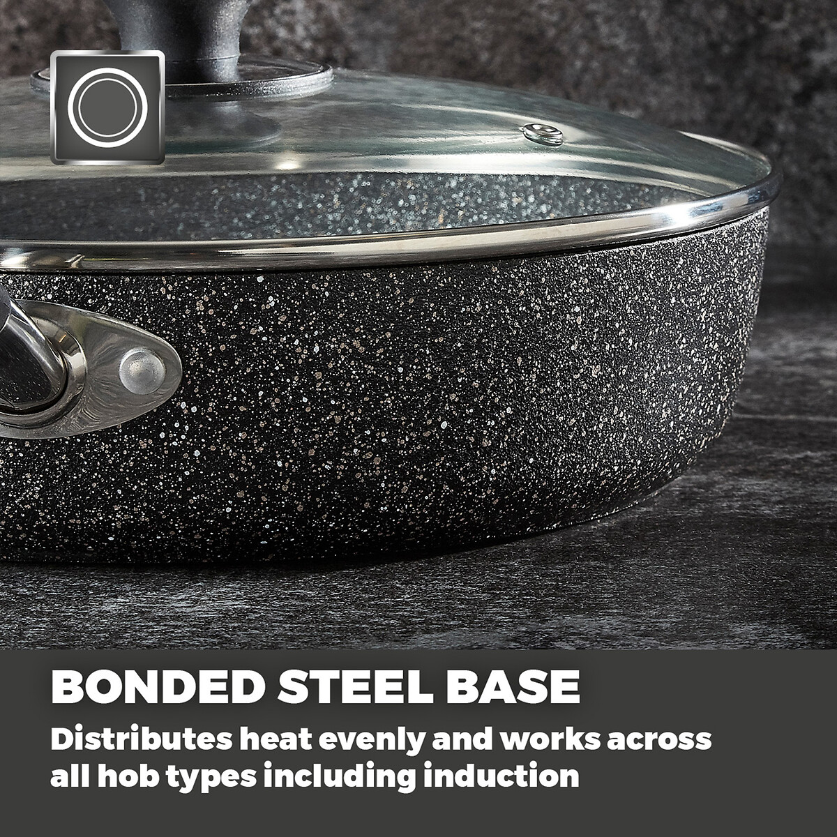 28cm Precision Non-Stick Multi Pan black, TOWER