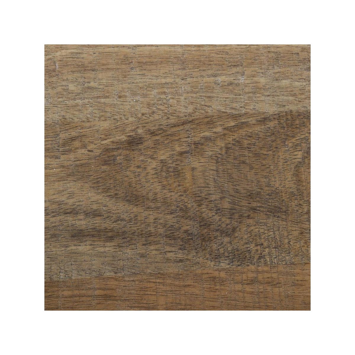 Table basse bois de manguier sur roues SILAS beige, ATMOSPHERA