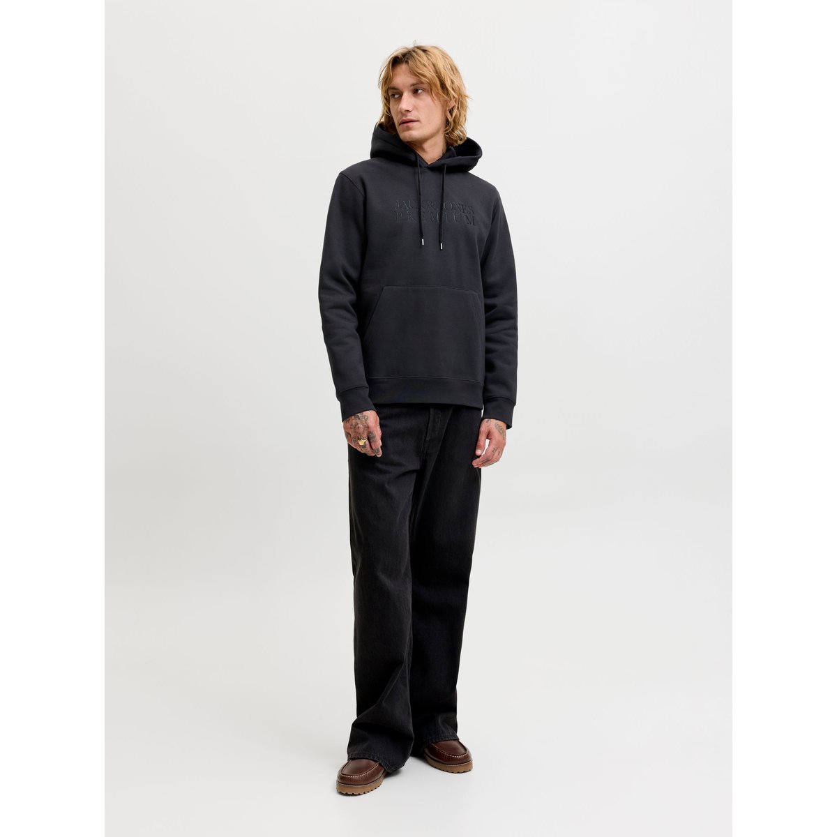 Sweat À Capuche black 1, JACK & JONES