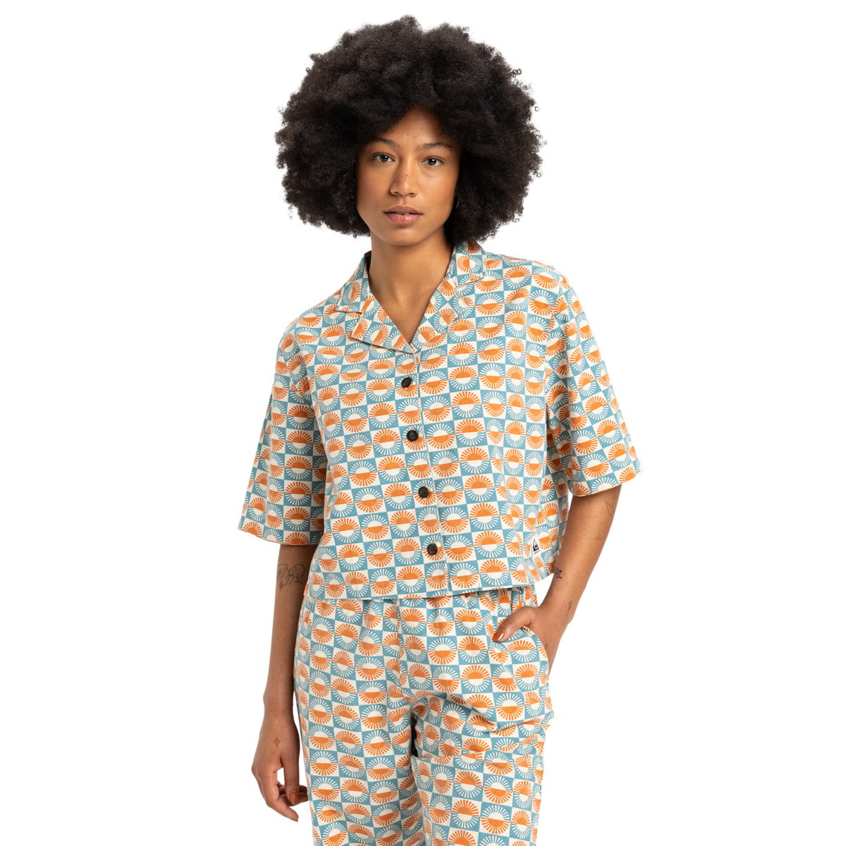 Chemise à manches courtes DAD bleu brittanyblueflorever, QUIKSILVER