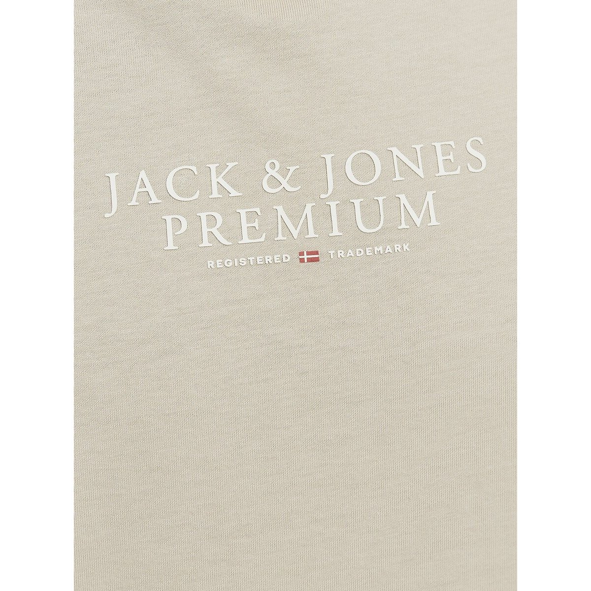 T-shirt col rond crème, JACK & JONES