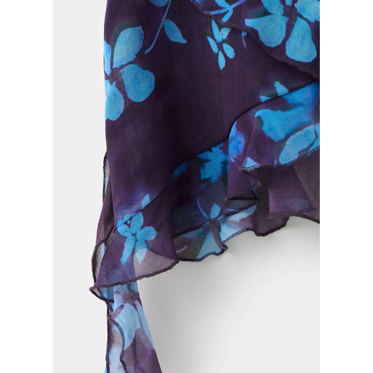 Top fluide volanté violet, MANGO TEEN