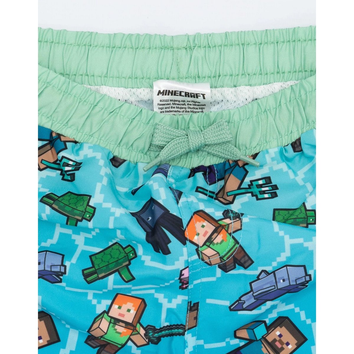 Short de bain bleu, MINECRAFT