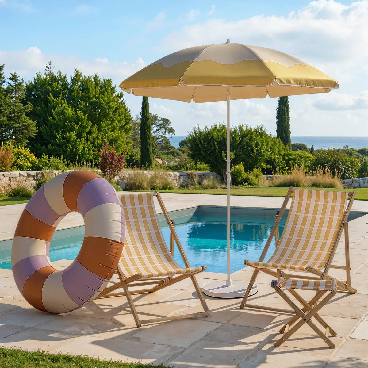 Chilienne de jardin pliable orange, 5FIVE SIMPLY SMART