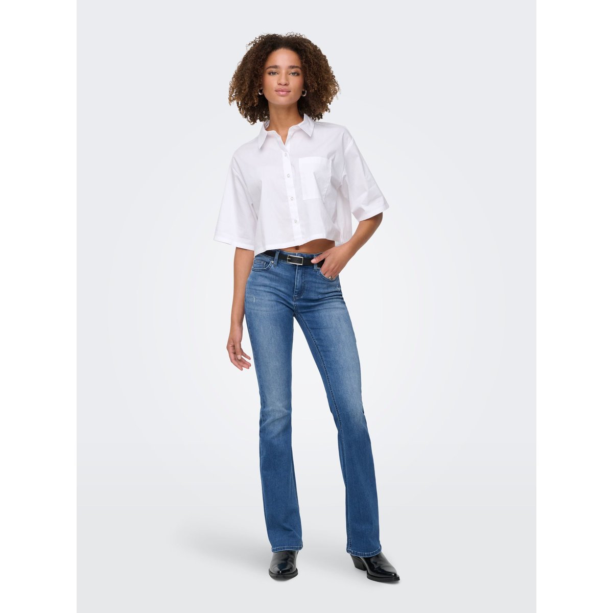 Jean Flared medium blue denim, ONLY