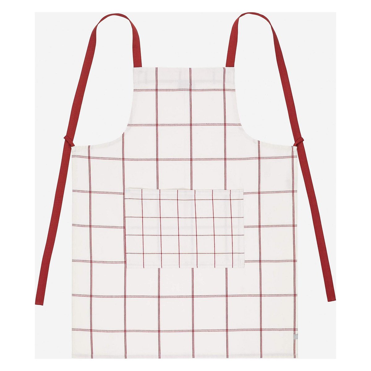 Tablier de cuisine en coton JULIE rouge, HABITAT