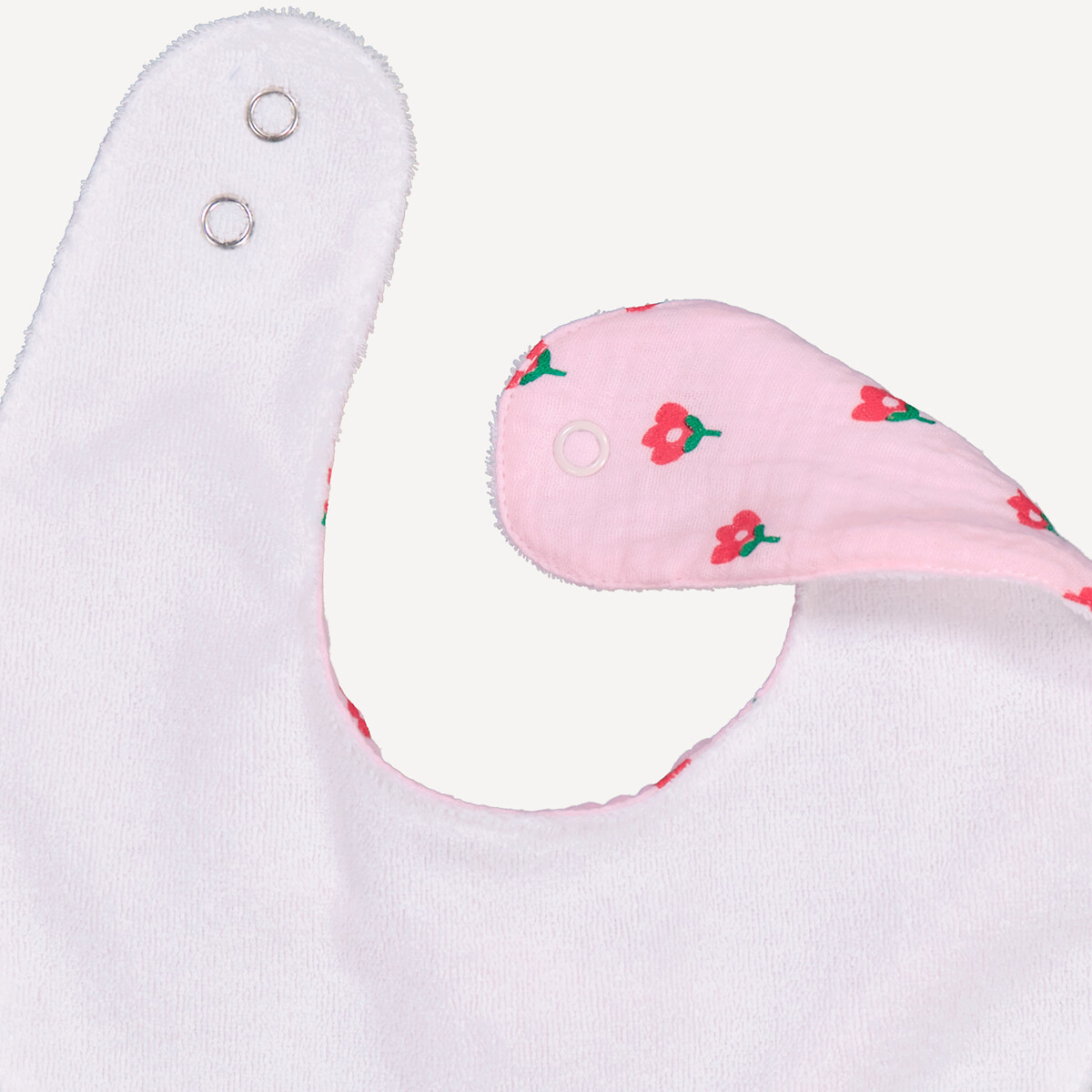 Lot de 3 bavoirs bandana, gaze de coton et éponge assortis, LA REDOUTE COLLECTIONS