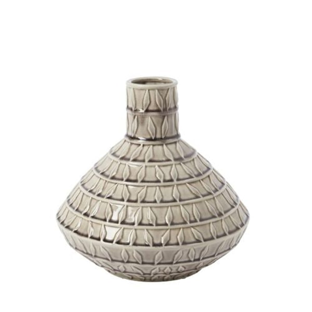 Vase décoratif en céramique H30 BIRDY crème, SIA DECO