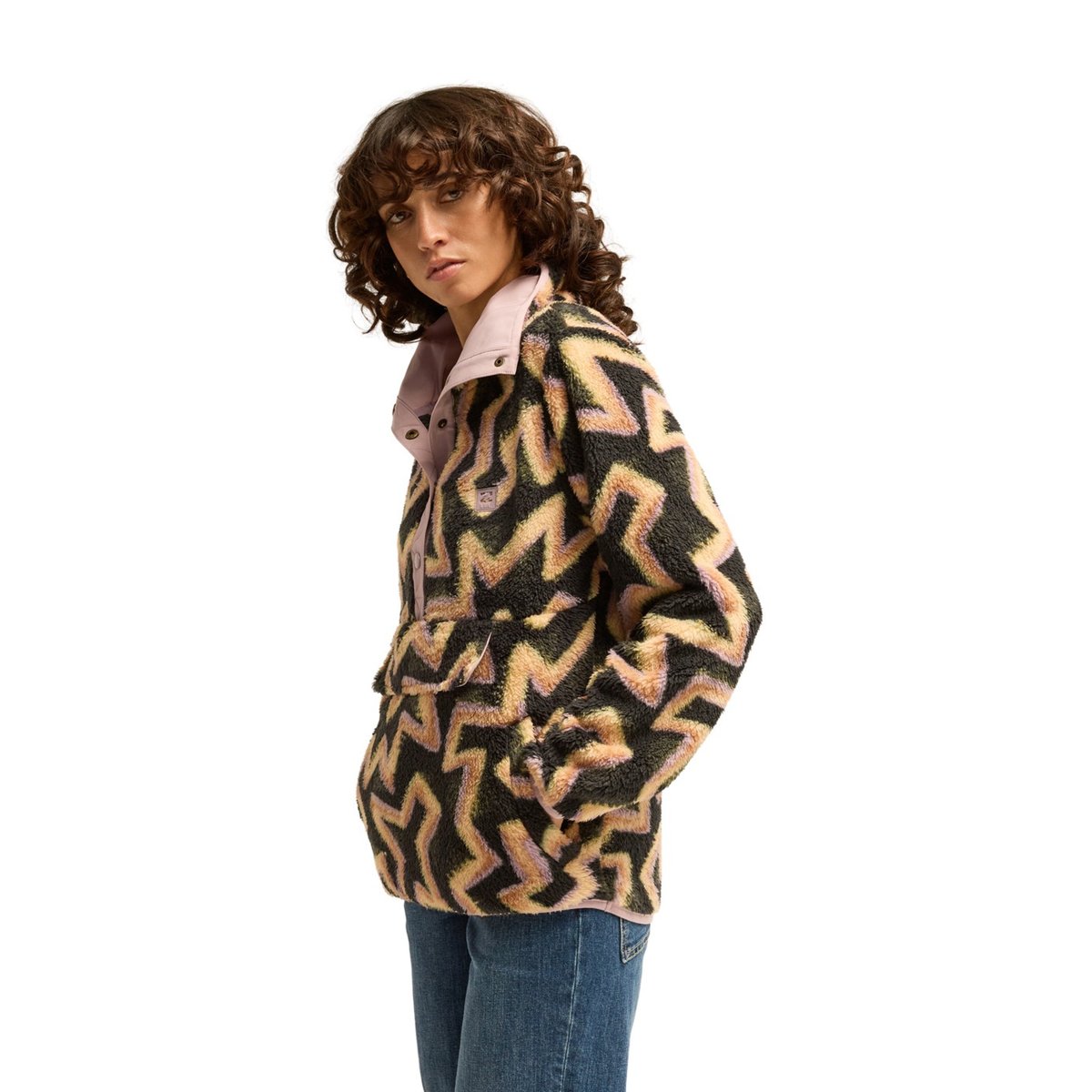 Polaire en sherpa col montant SWITCHBACK noir black sands, BILLABONG