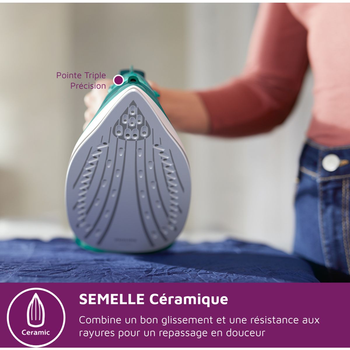 Fer à repasser DST3030/70 fer à vapeur vert vert, PHILIPS