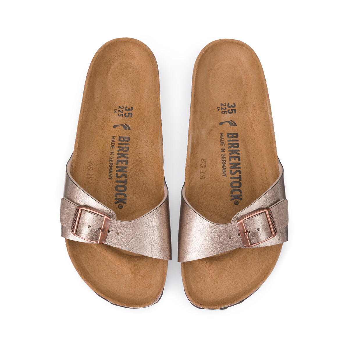 Madrid single strap mules metallic taupe, BIRKENSTOCK