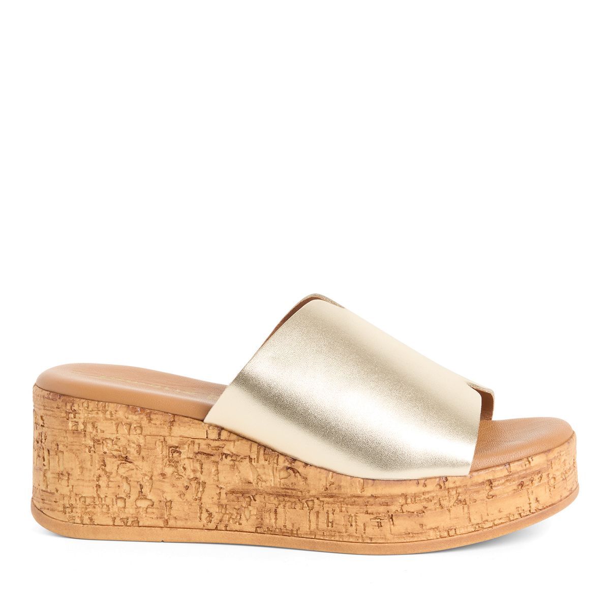 Mule en cuir multicolore bronze laque, TAMARIS