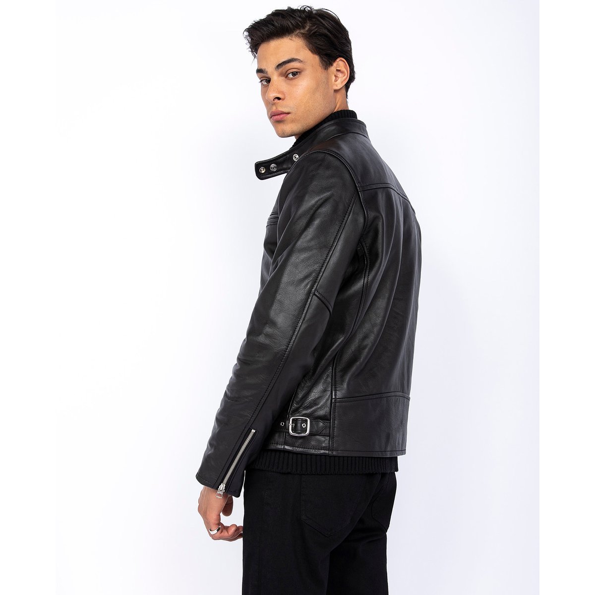 Blouson motard noir, SCHOTT