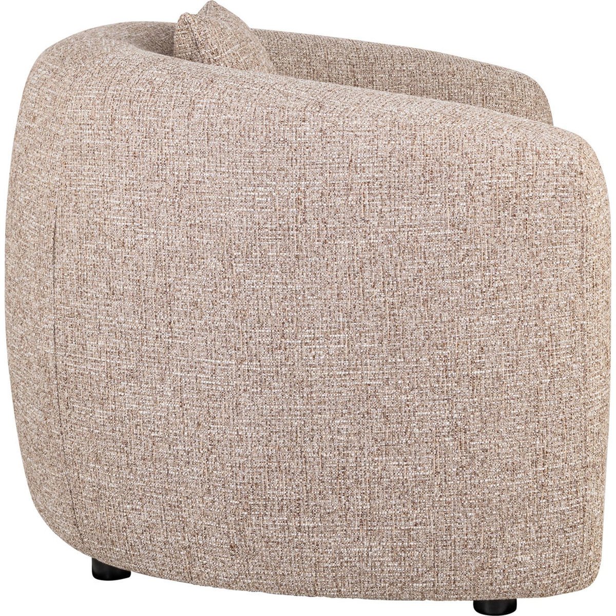 Fauteuil lounge en tweed sable tweed, RECOLLECTION