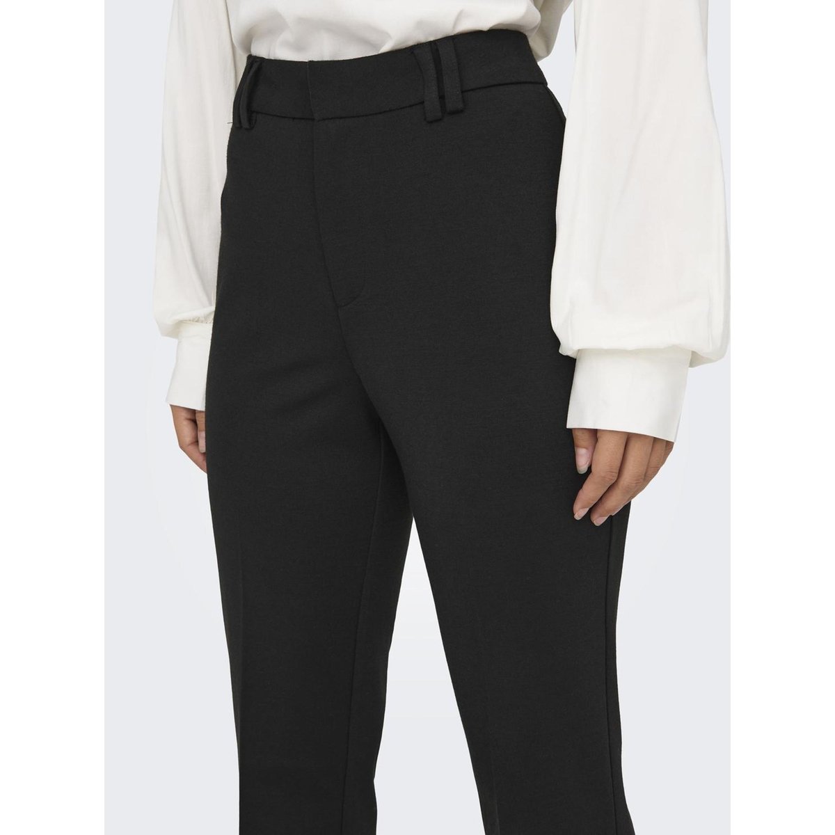Pantalon Flare, taille standard noir, ONLY
